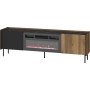 RTV 180 PRESTIGO P17 Orzech Warmia / San Sebastian / Czarny Mat